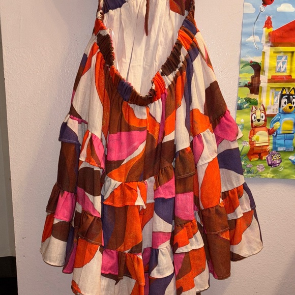 Multicolor Ruffled Dress - Picture 5 of 6